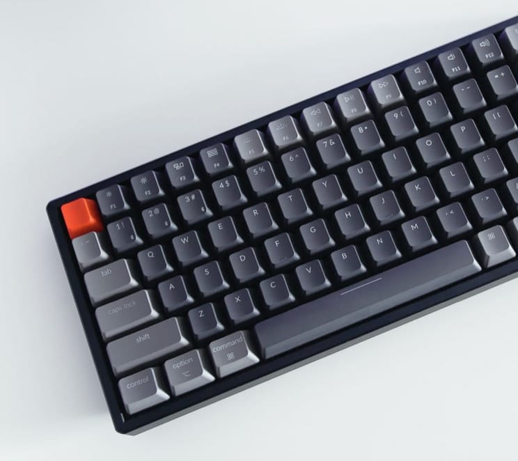 flay lay of mechanical keyboard